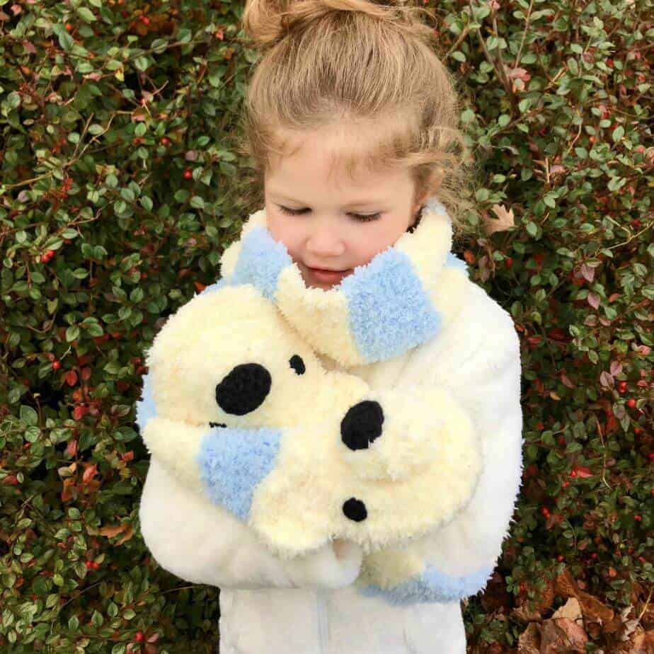 Polar Bear Pocket Scarf Crochet to Play