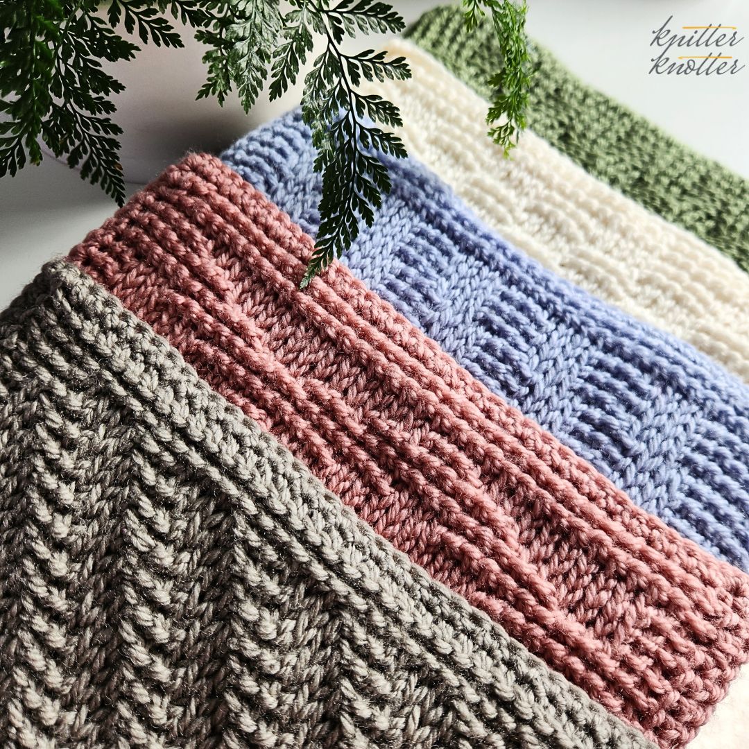 2 Stitch Easy Pot Holder Collection - by KnitterKnotter - Square 3