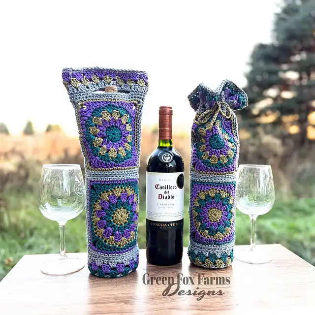 2-in-1 Calliope Wine Tote by Green Fox Farms Designs