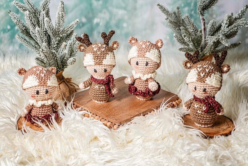 Amigurumi Crochet Deer &ndash; Free Crochet Pattern for Buck  Doe Briana K Designs