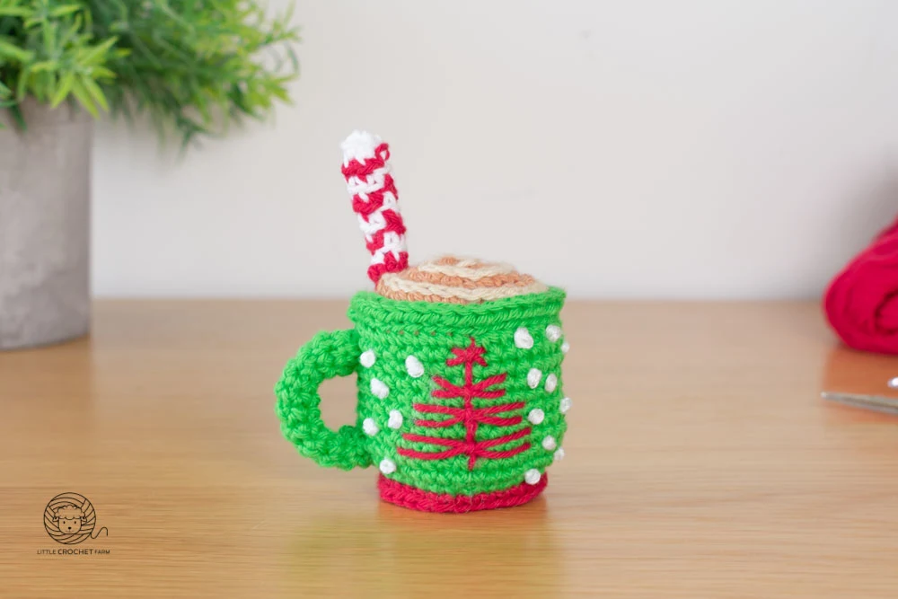 Crochet Christmas Mug Ornament &ndash; Little Crochet Farm