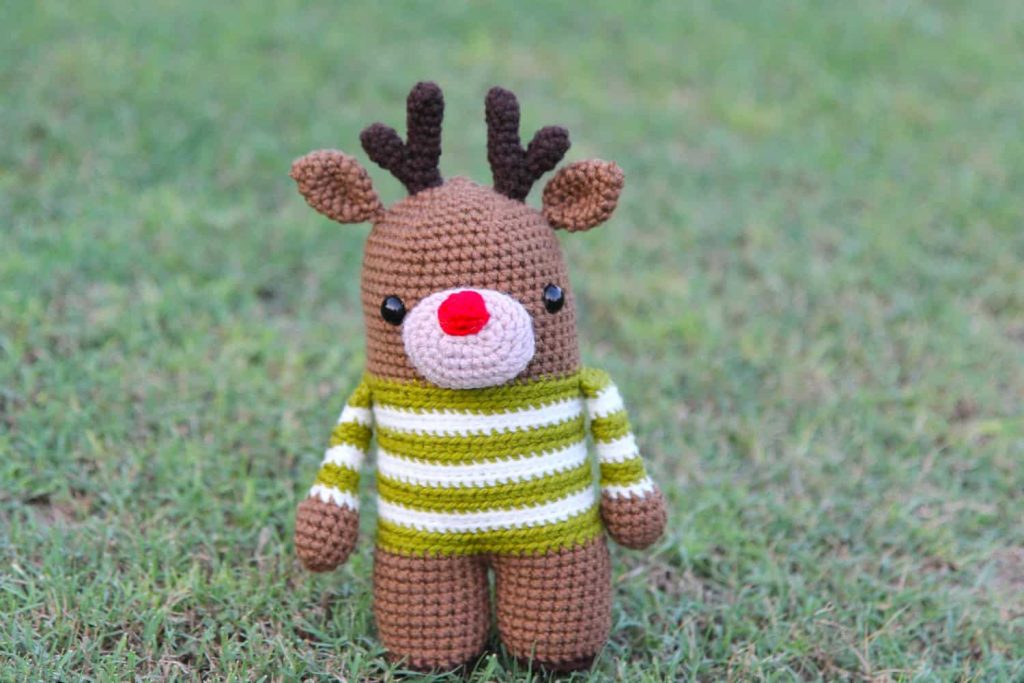 Easy Amigurumi Reindeer Rudolph &ndash; Free Crochet Pattern Chai Coffee Crochet