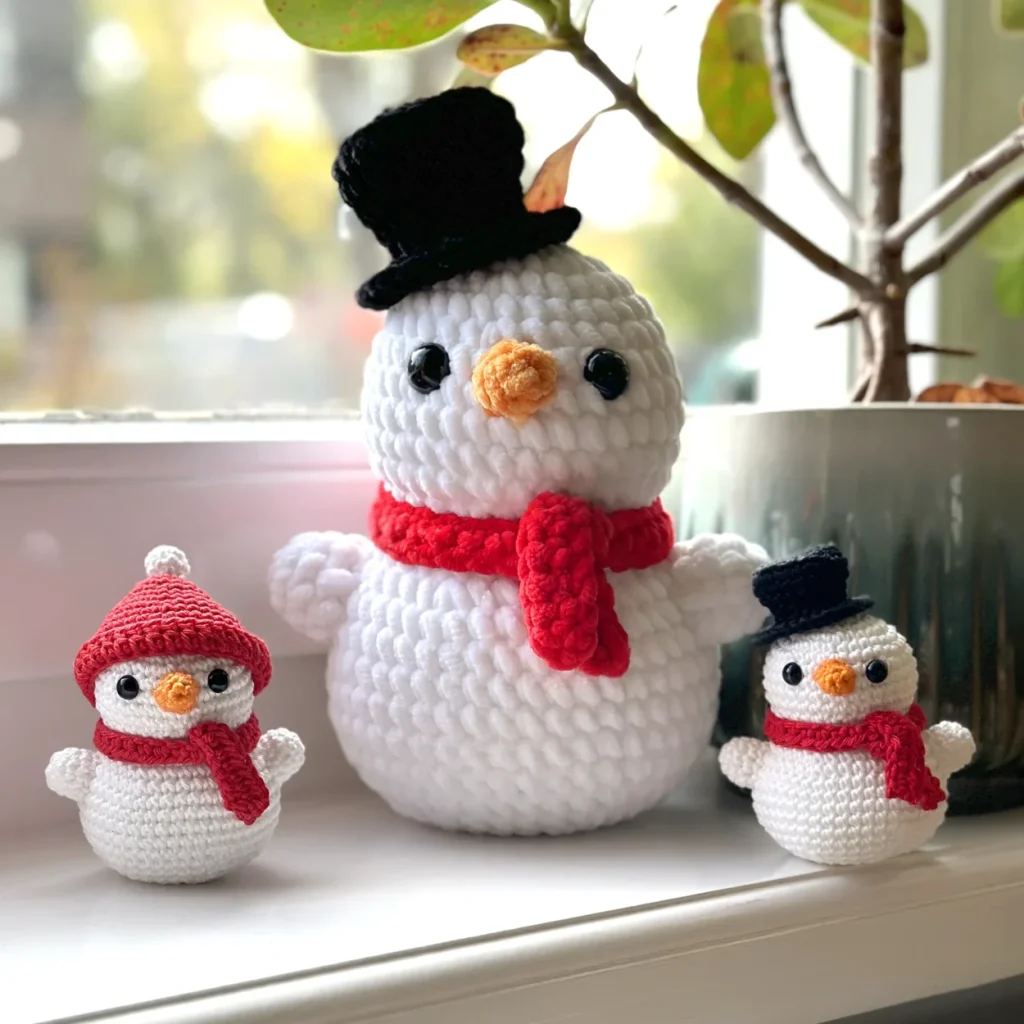 Free Snowman Amigurumi Crochet Pattern DIY Fluffies
