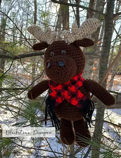 How to Crochet Mack the Moose Amigurumi – Free Crochet Pattern Blackstone DEsigns