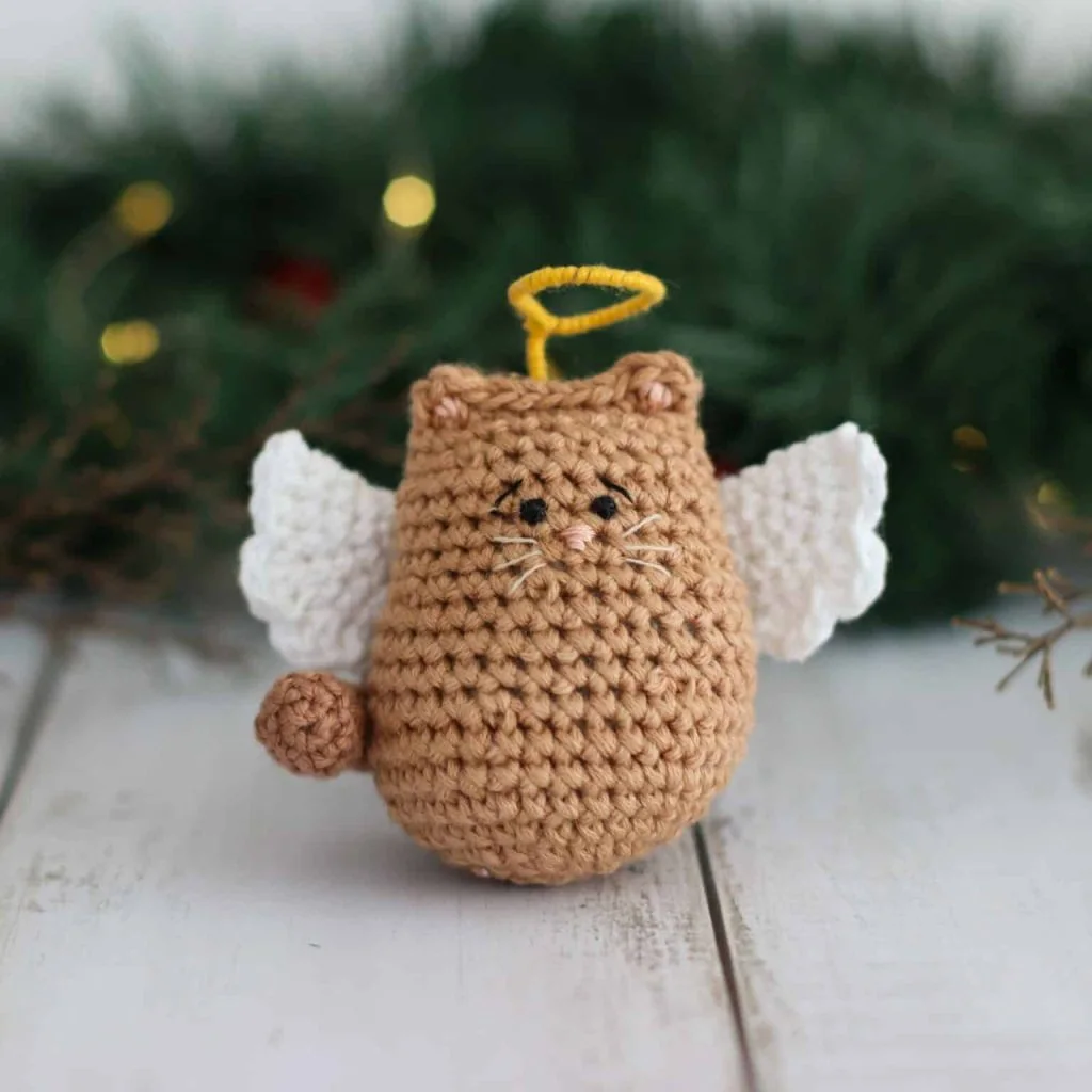 Itty Bitty Angel Kitty Free Amigurumi Cat Pattern Thoresby Cottage