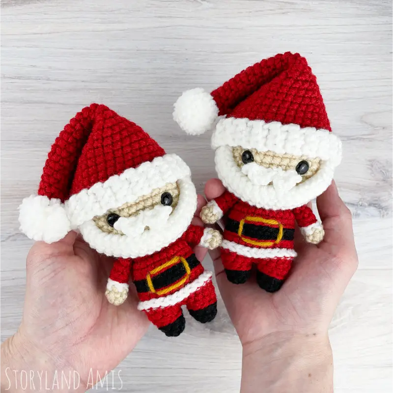 Mini Santa Claus Amigurumi Pattern &ndash; Free Crochet Tutorial Storyland Amis