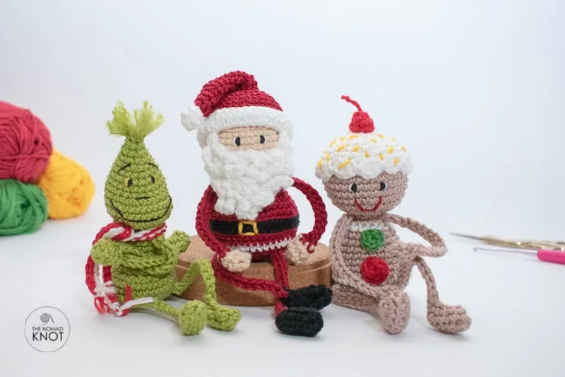 Posable Santa Christmas Amigurumi The Nomad Knot