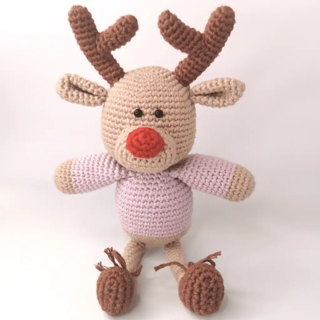 Rudy the Reindeer – Free Reindeer Amigurumi Pattern Cilla Crochets