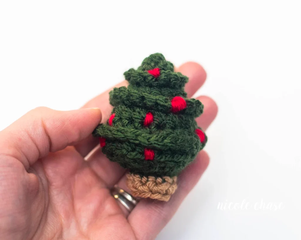 Tiny Christmas Tree &ndash; Free Crochet Pattern The Nicole Chase