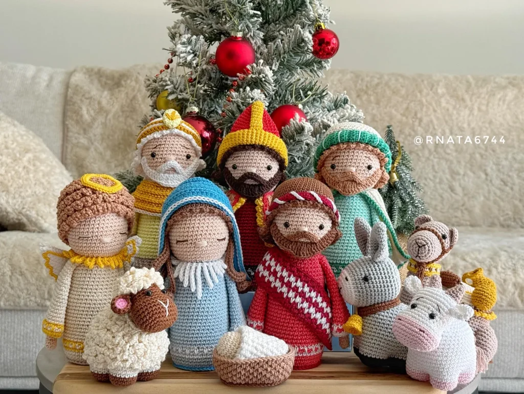 Crochet Nativity Scene Pattern: Christmas Ornaments (PDF)  etsy