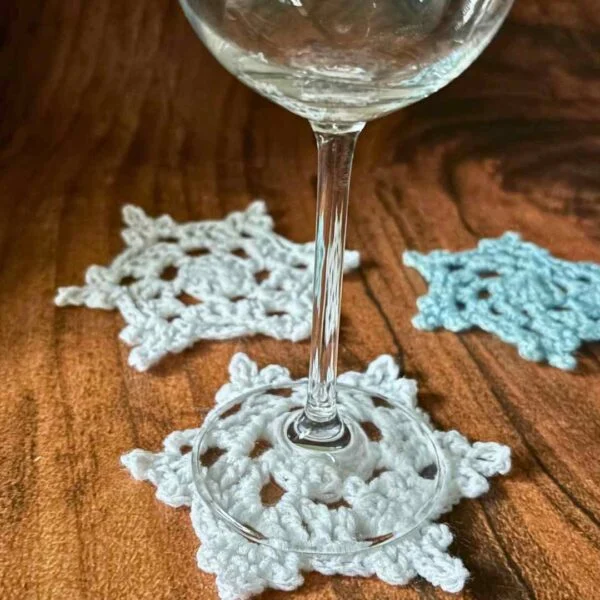 Easy Snowflake Coaster Pattern by Start Crochet