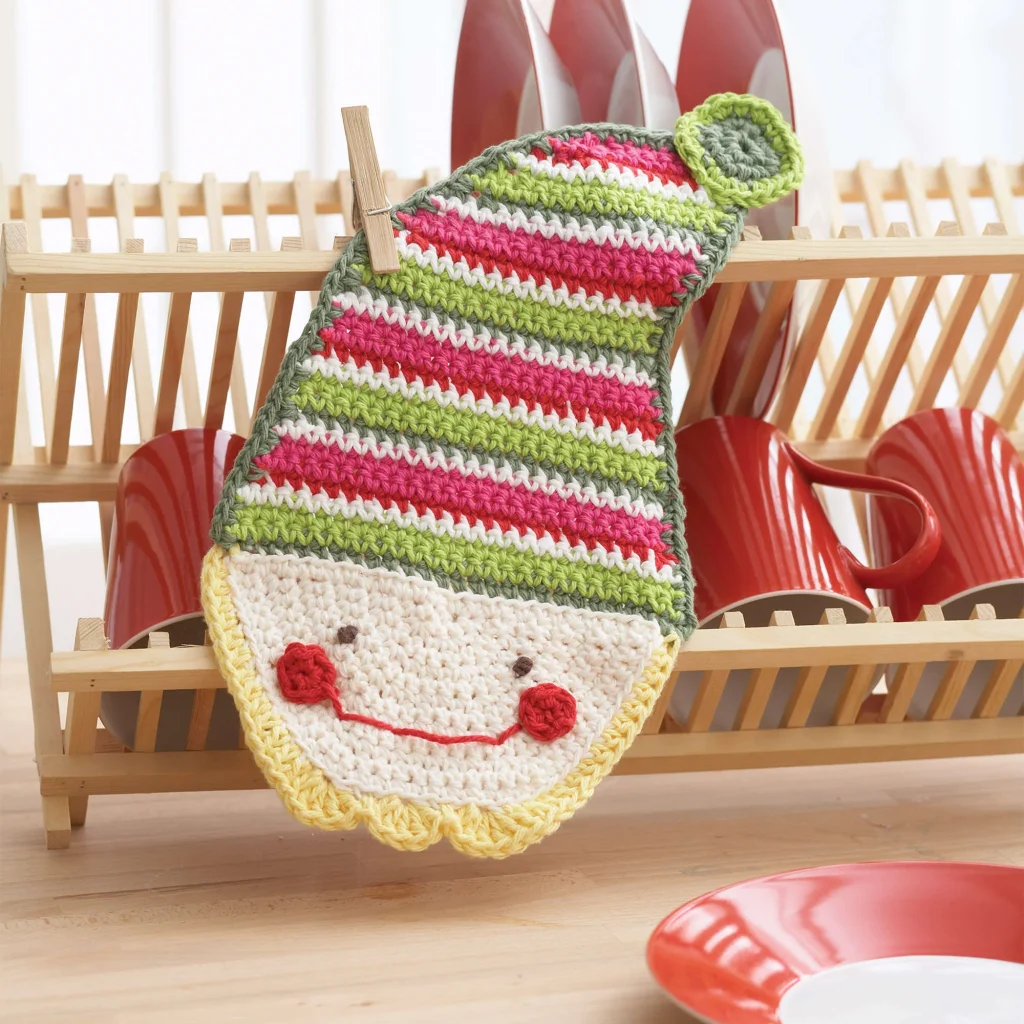 Free Elf Dishcloth Crochet Pattern Yarnspirations
