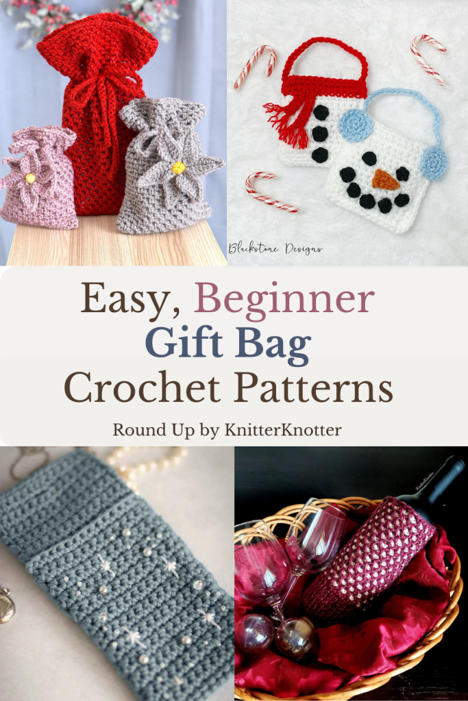 Easy Christmas Crochet Gift Bags. Quick Patterns for Holiday Giving
