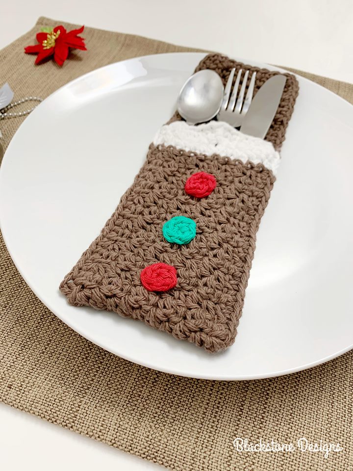 Gingerbread Belly Flatware Holder by Blackstone Designs