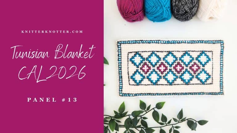 Tunisian Blanket CAL 2026 – Panel #13
