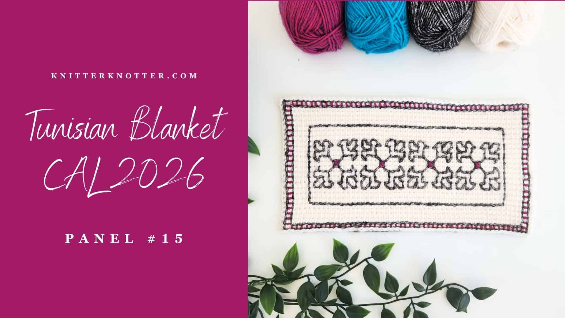 Tunisian Blanket CAL 2026 – Panel #15 - KnitterKnotter