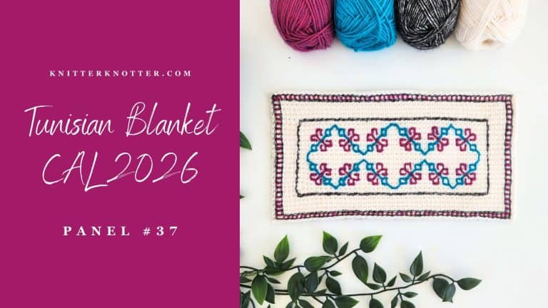 Tunisian Blanket CAL 2026 – Panel #37