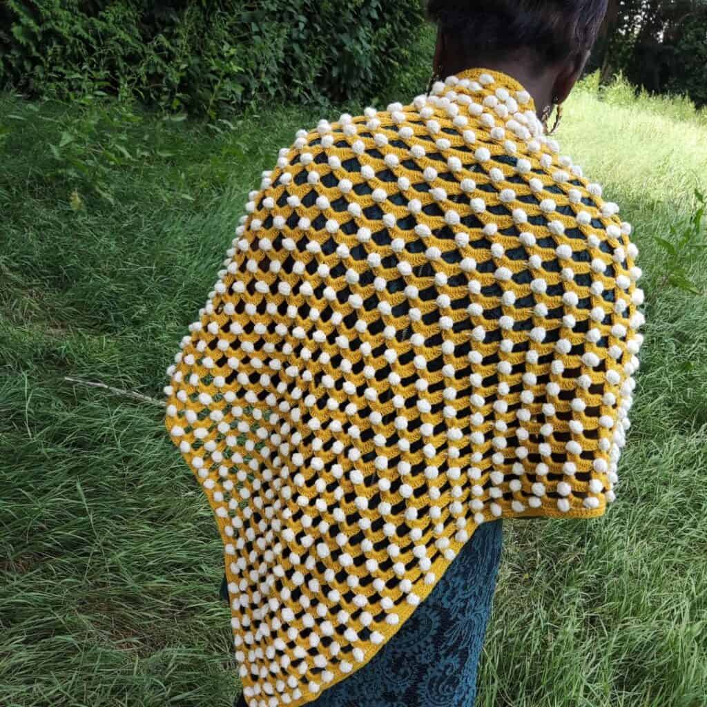 Triangular Crochet Shawl Pattern by Fosbas Designs