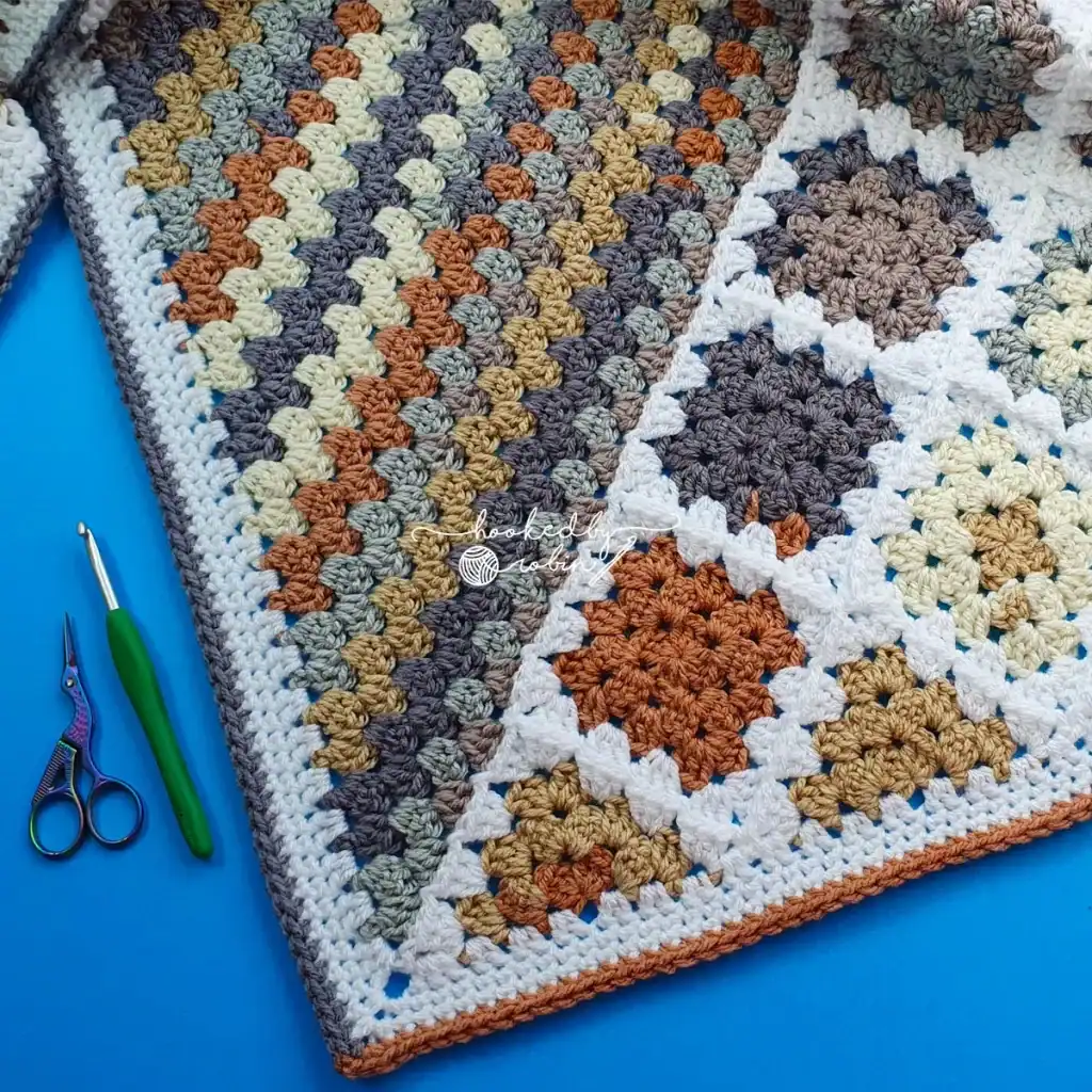 Half and Half Crochet Granny Shawl Free Beginner Tutorial by Hooked By Robin