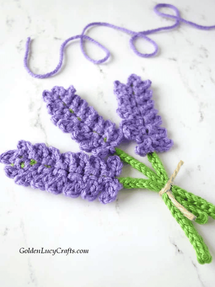 Lavender Applique Crochet Pattern by Golden Lucy Crafts