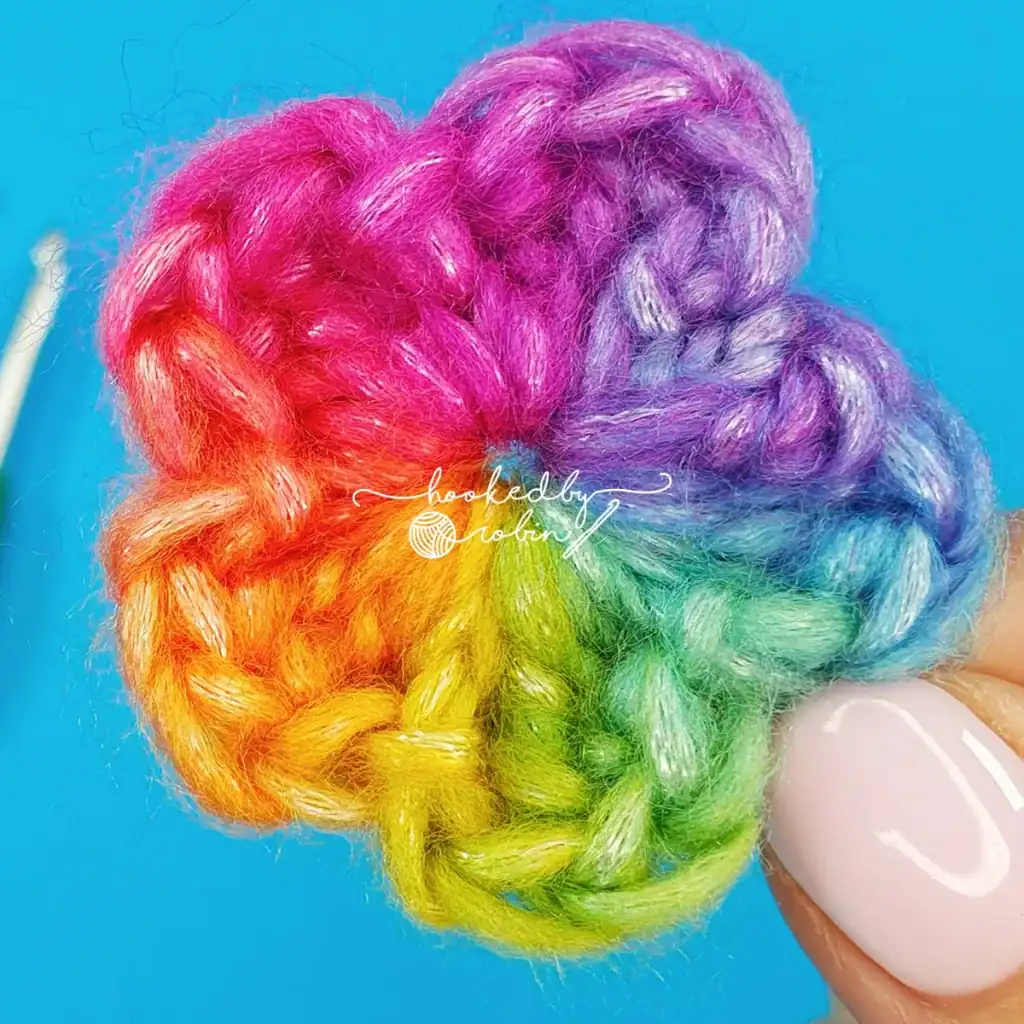 Tiny Crochet Flowers free pattern and Video Tutorial by Hooked by Robin