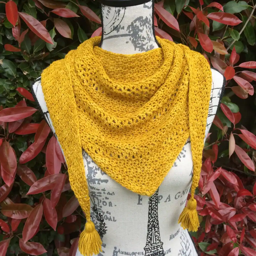 Easy One-Skein Triangle Crochet Shawl Pattern Knit Crochet Create