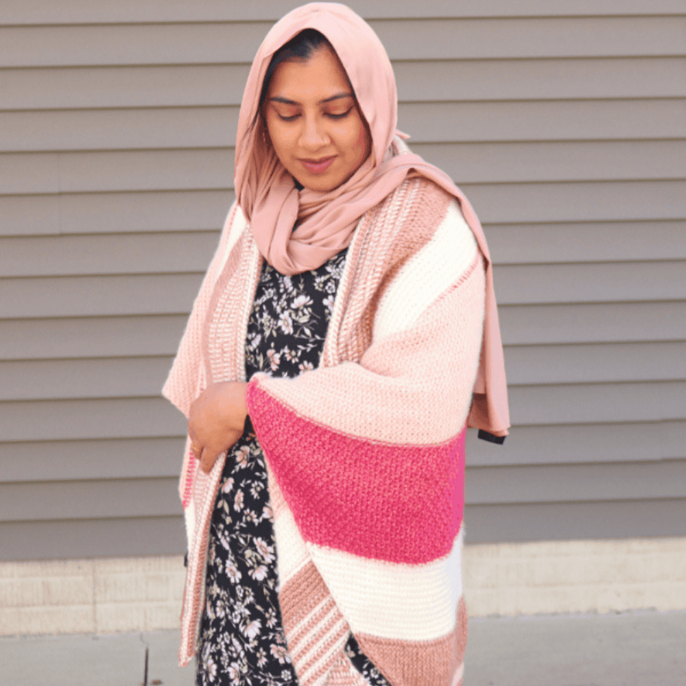 Metallico Shawl Crochet Pattern by Noor’s Knits