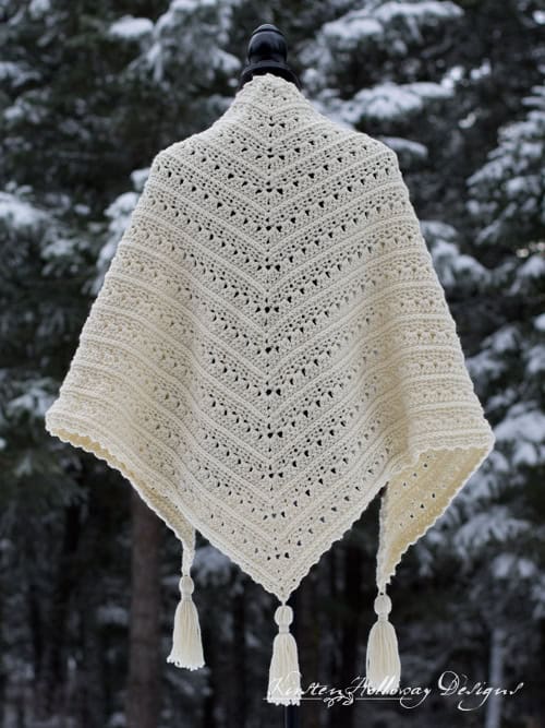 Primrose and Proper Easy Triangle Shawl Pattern