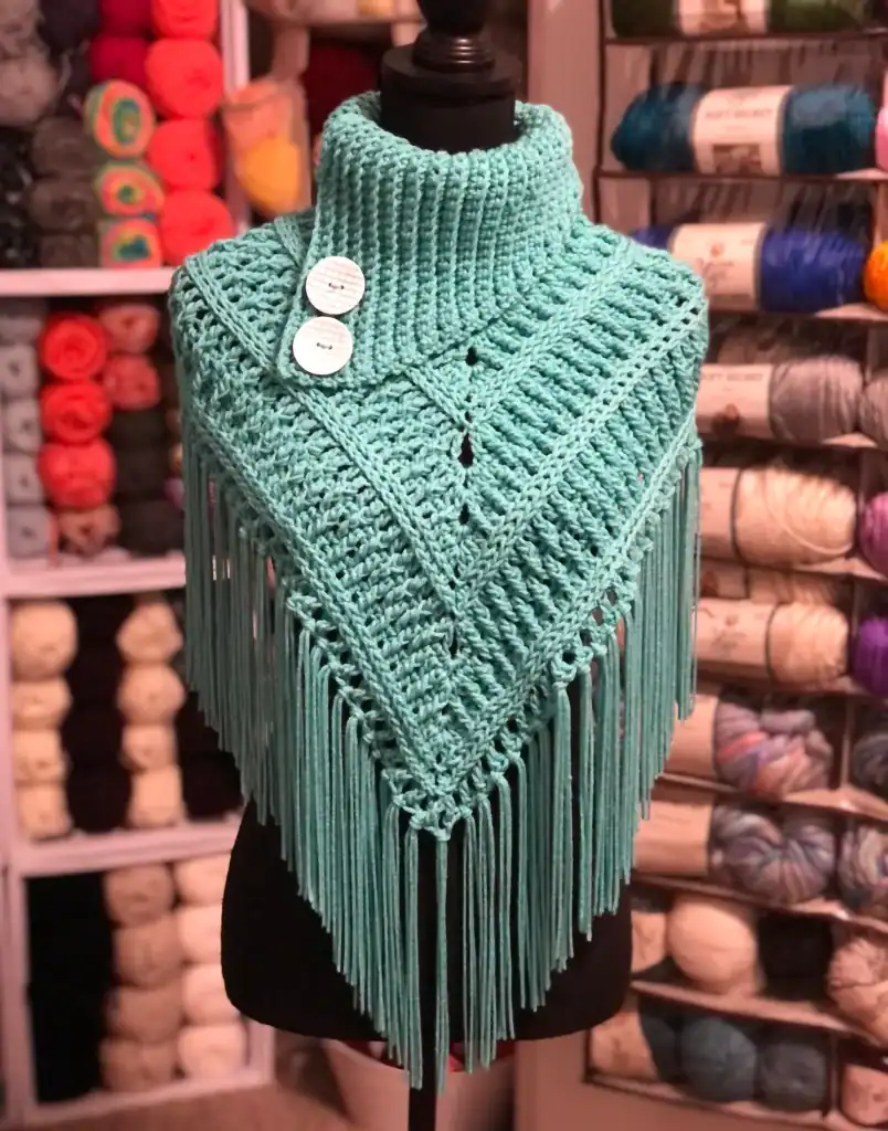 Turnberry Turtleneckie Triangle Shawl Pattern T L Dot Crochet