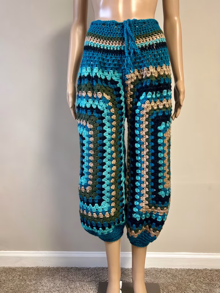 Baggy Granny Square Pants by Sol Stitch Threads