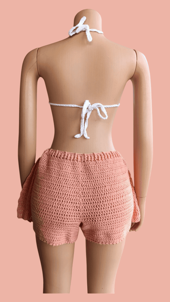 Pleated Crochet Skort Free Pattern by Toys Lab Creations