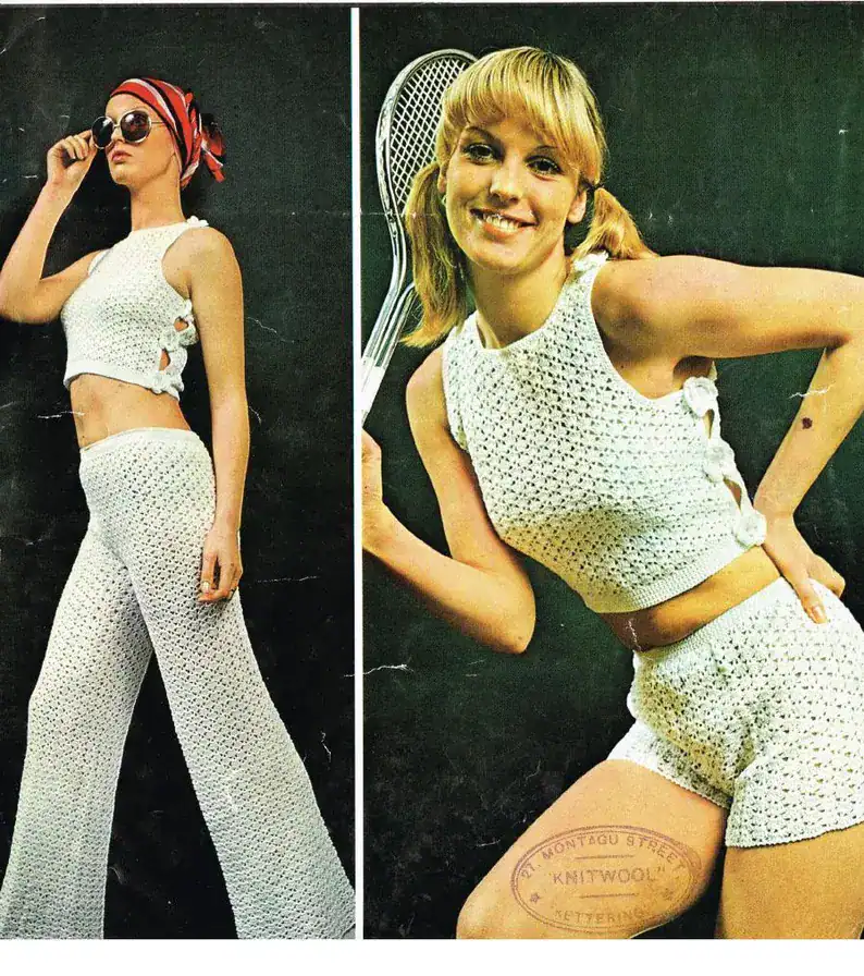 Vintage Women_s Trouser and Shorts Set by Carol Rosa